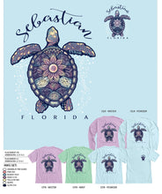 Load image into Gallery viewer, Blue 84 Bubbling Sea Turtle LS  TS (Crew Neck)
