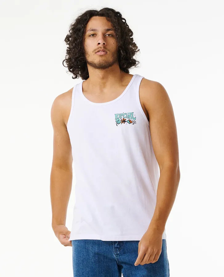 Rip Curl Pushin Daisies Mens Tank Top