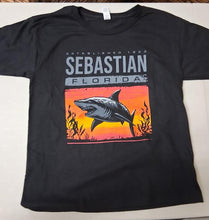 Load image into Gallery viewer, Sherry Distressed Ocean Shark Sebastian Youth SST
