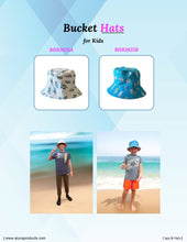 Load image into Gallery viewer, Aryca Manatee Kids Bucket Hat
