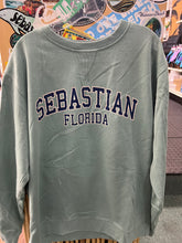 Load image into Gallery viewer, Sherry Sebastain Arch Distressed Dye Washed Crew Neck
