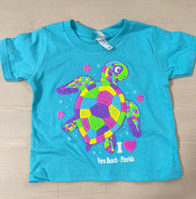 Load image into Gallery viewer, Sherry I Love Vero Beach Puff Turtle Toddler SST
