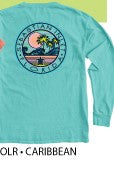 Load image into Gallery viewer, Blue 84 Directly Palms/Turtle  LS TS
