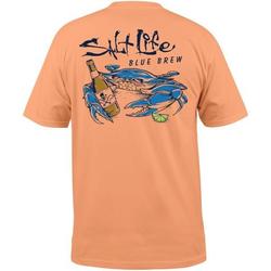 Salt Life Mens Blue Brew Crab Tall