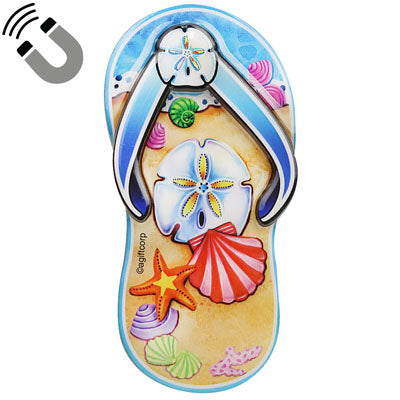 Sandal W/Shells Magnet American Gift