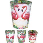 Flamingo/Flower In&Out Shot Glass American Gift
