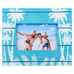 American Gift Palm Tree Blue Picture Fram