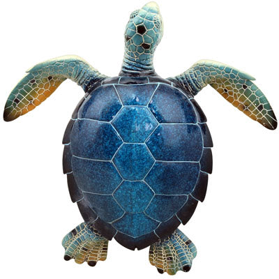 American Gift Blue Sea Turtle Resin Figure