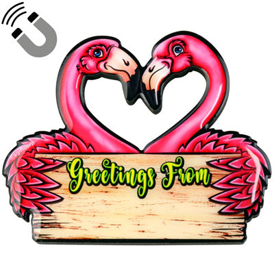 Flamingo Greetings Magnet American Gift