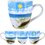 American Gift Sea/Oats 16OZ. Porcelain Vero Beach Mug