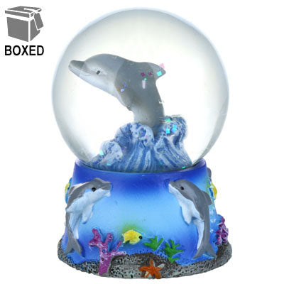 American Gift Dolphin Scene Snow Globe 45mm