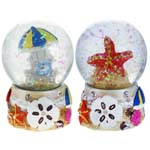 American Gift Small Unbrella/Starfish Snow Globe