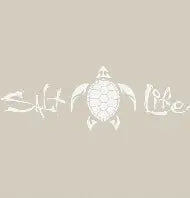 Salt Life Signature Turtle Small White Decal SA847