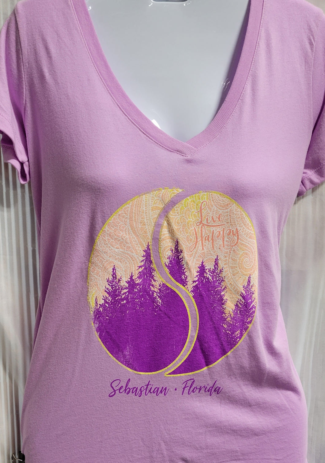 Sherry Ladies Ideal Live Happy Sebastian T Shirt