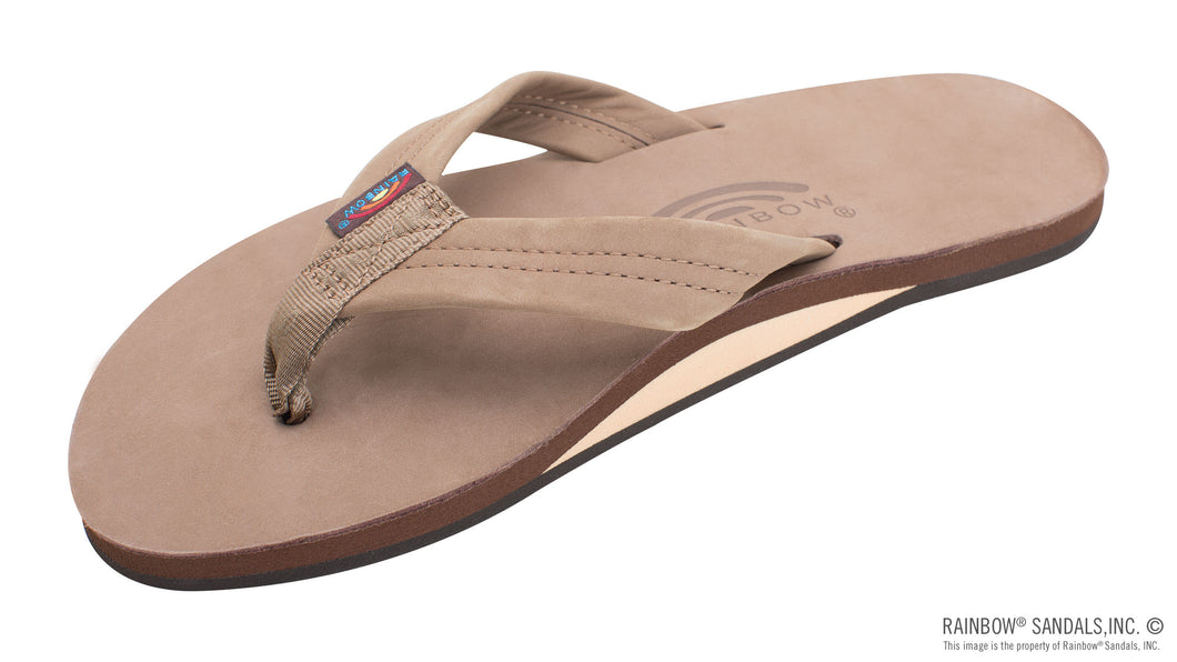 Rainbow Mens Leather Single layer