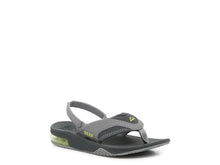 Load image into Gallery viewer, Reef Kids Little Fanning Grey/Volt
