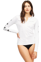 Load image into Gallery viewer, Billabong Women&#39;s Core Surfdaze LS Zip Up Rashguard Hoodie

