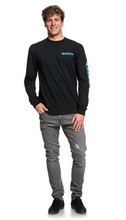 Load image into Gallery viewer, Quiksilver Men&#39;s Twin Fin Blend Long Sleeve Tee T-shirt
